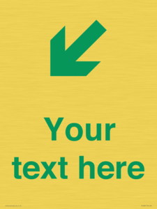 Custom Safe Condition inverse: Green Down left right arrow